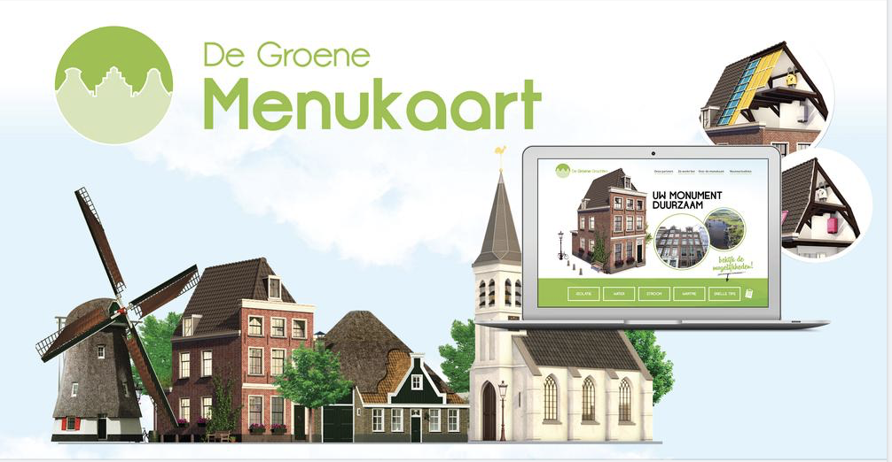 Banner de groene menukaart