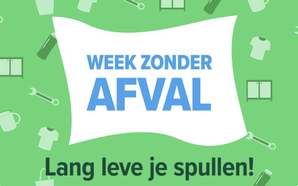 Banner week zonder afval